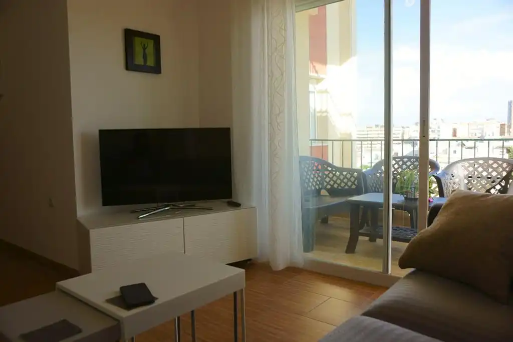 Sala de estar de Piso de alquiler en Sanlúcar de Barrameda con Aire acondicionado y Amueblado