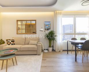 Living room of Apartment to rent in  Madrid Capital  with Air Conditioner