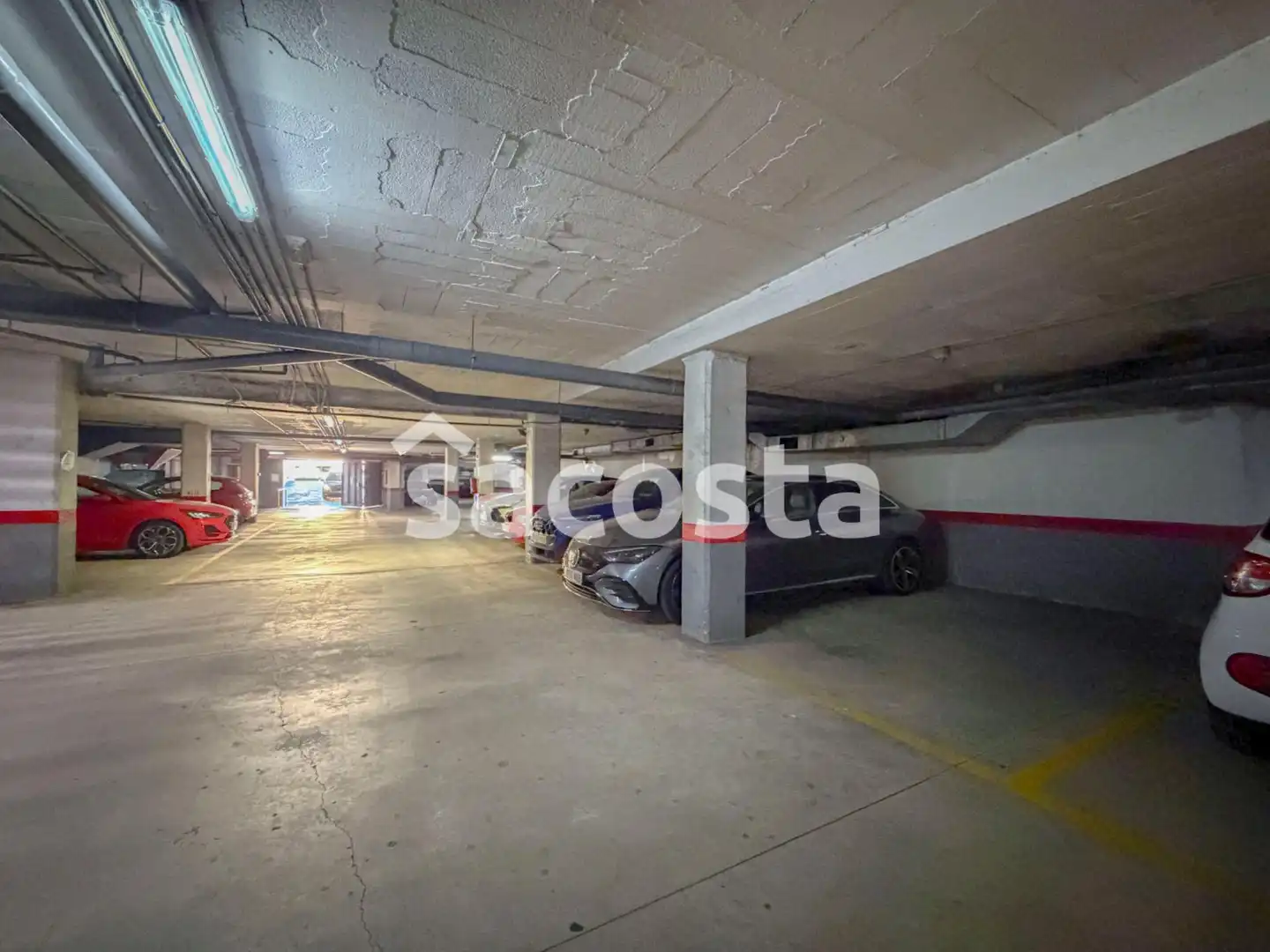 Parking of Flat for sale in Lloret de Mar  with Air Conditioner, Heating and Private garden