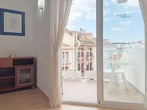 Terraza de Piso de alquiler en Torremolinos con Aire acondicionado, Calefacción y Amueblado