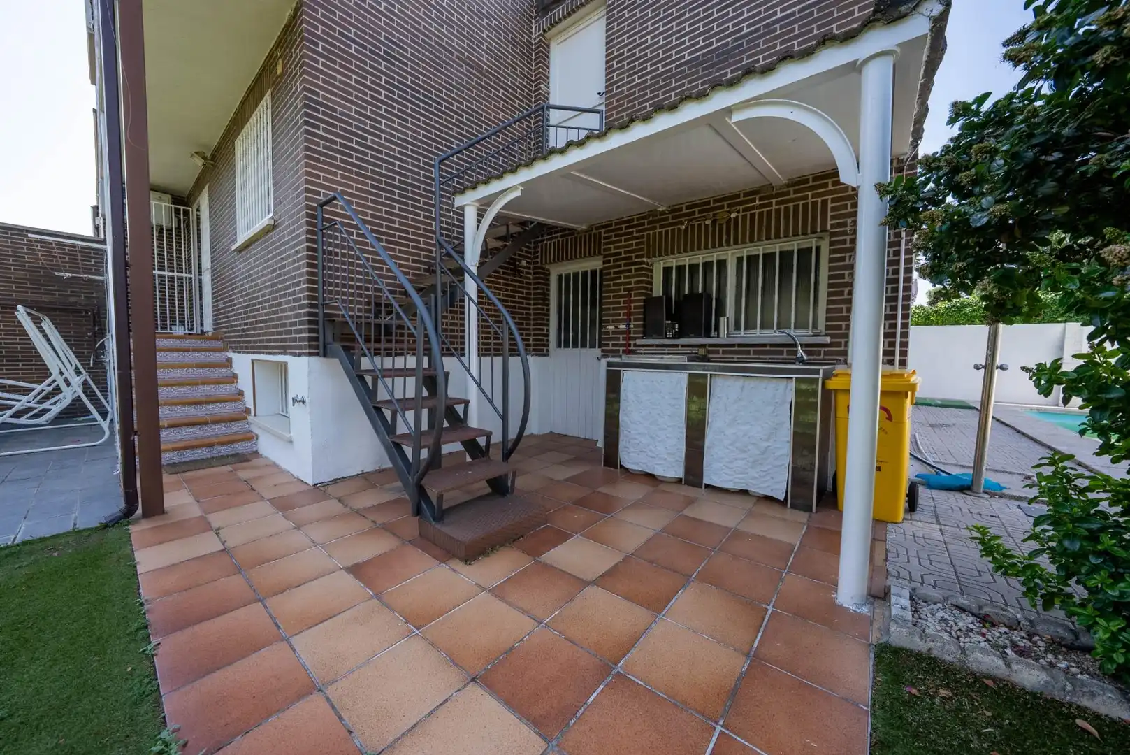 Terraza de Casa adosada en venta en Leganés con Aire acondicionado, Calefacción y Jardín privado