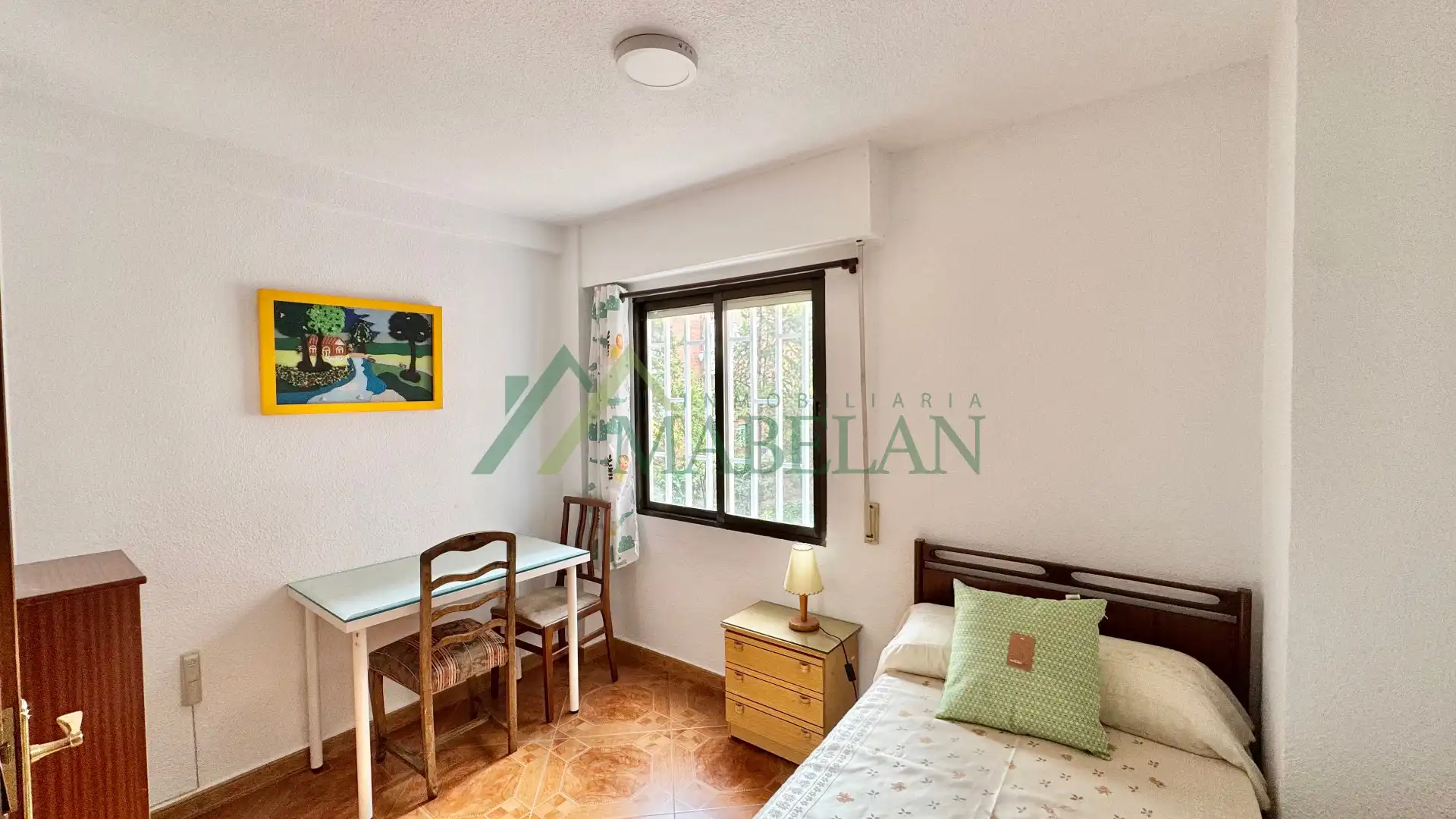Schlafzimmer von Wohnung zur Miete in Madrid mit Heizung, Terrasse und Möbliert