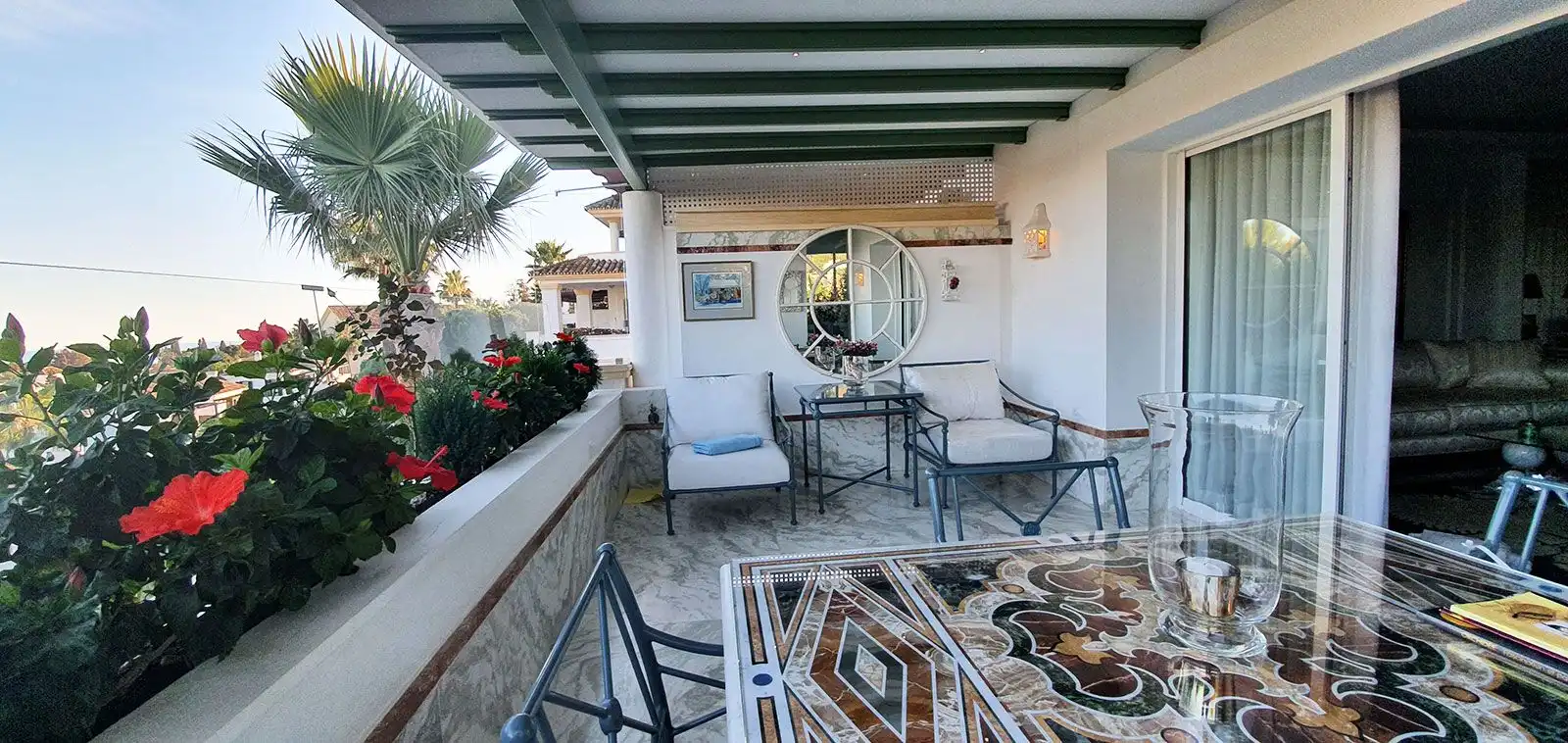 Terrasse von Wohnungen zum Verkauf in Marbella mit Klimaanlage, Terrasse und Abstellraum