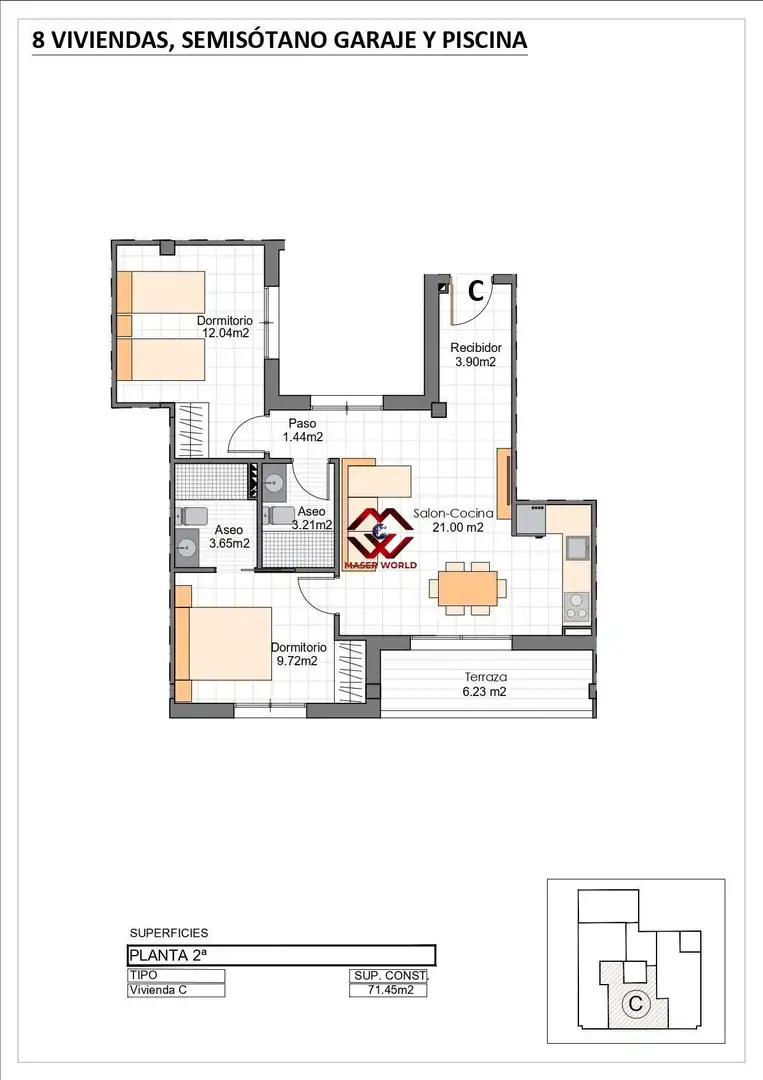 Penthouse mit Pool zum Verkauf in Los Cuarteros, imagen 8