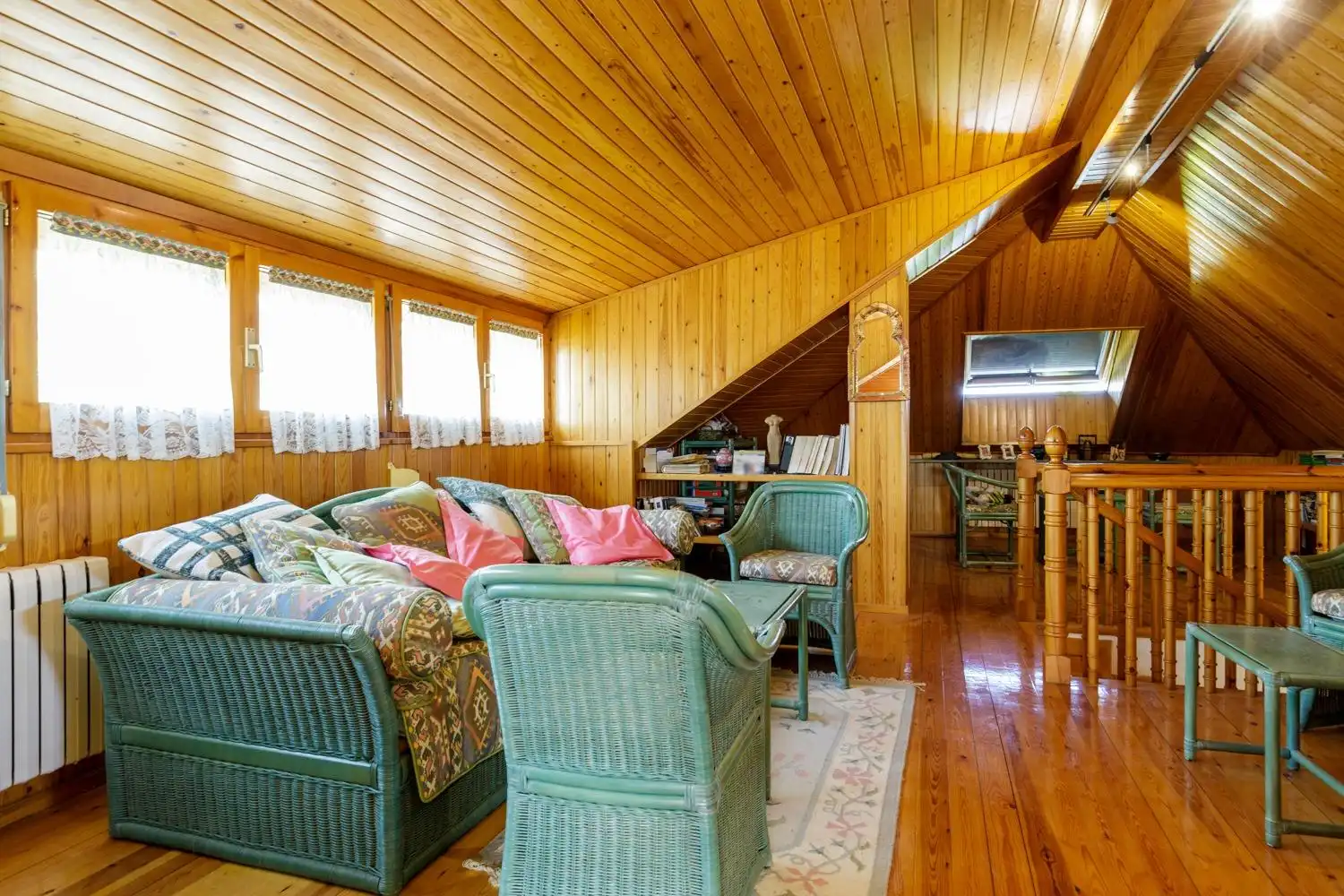 Living room of Houses for sale in Zaragoza  with Air Conditioner, Heating and Private garden
