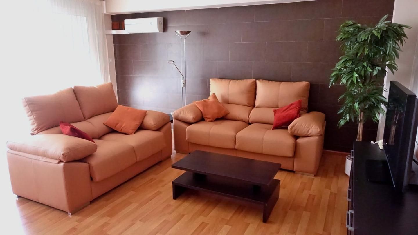 Sala de estar de Piso de alquiler en  Valencia Capital con Aire acondicionado y Amueblado