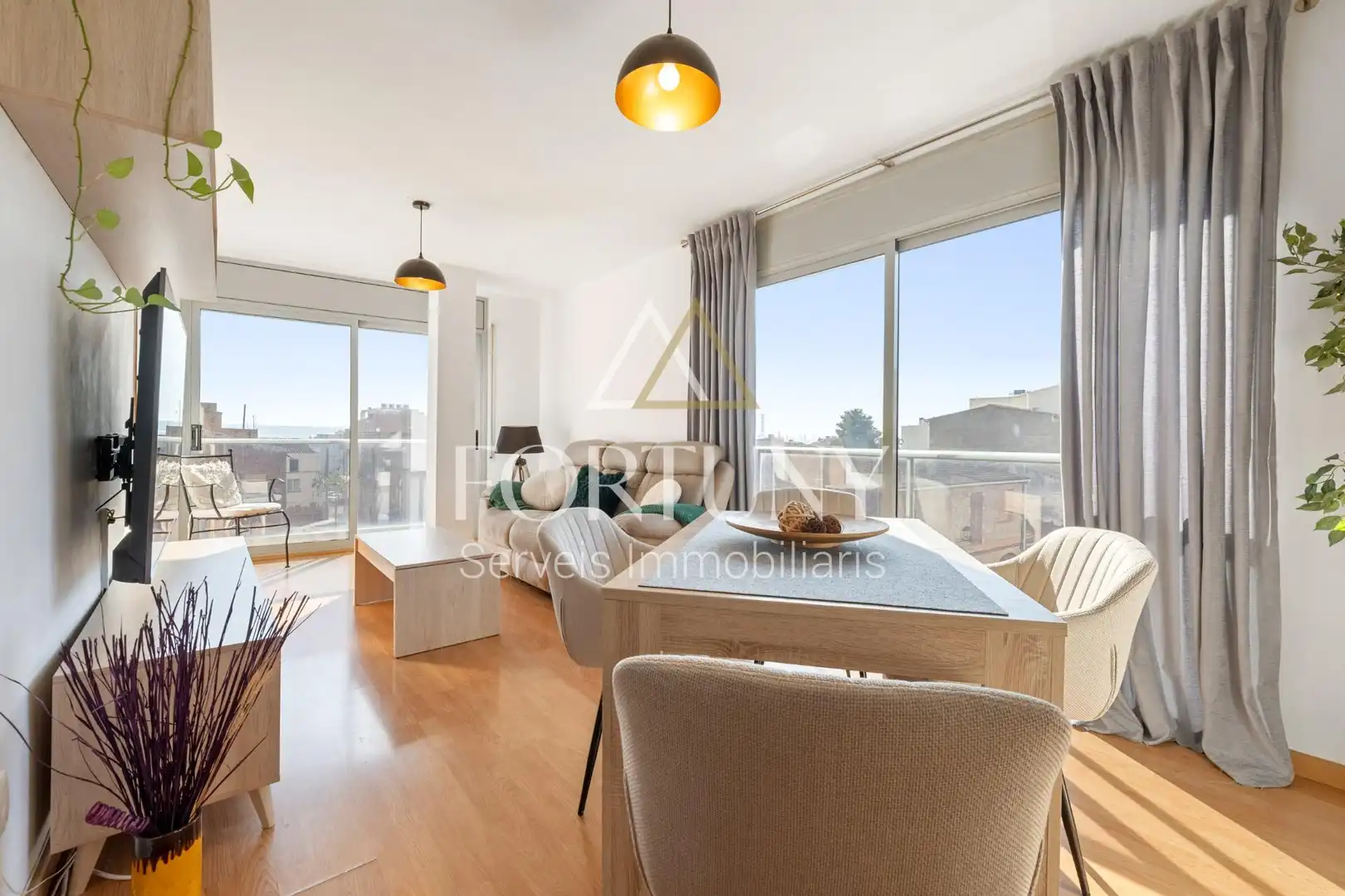 Sala de estar de Piso en venta en La Pobla de Mafumet con Aire acondicionado y Calefacción