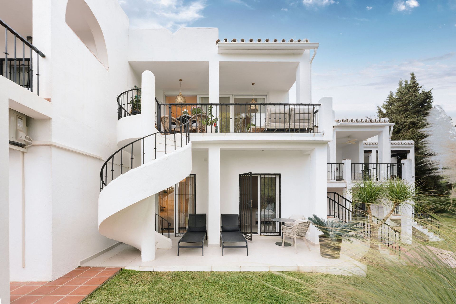 Terrassa de Casa adosada en venda en Marbella amb Aire condicionat, Terrassa i Piscina