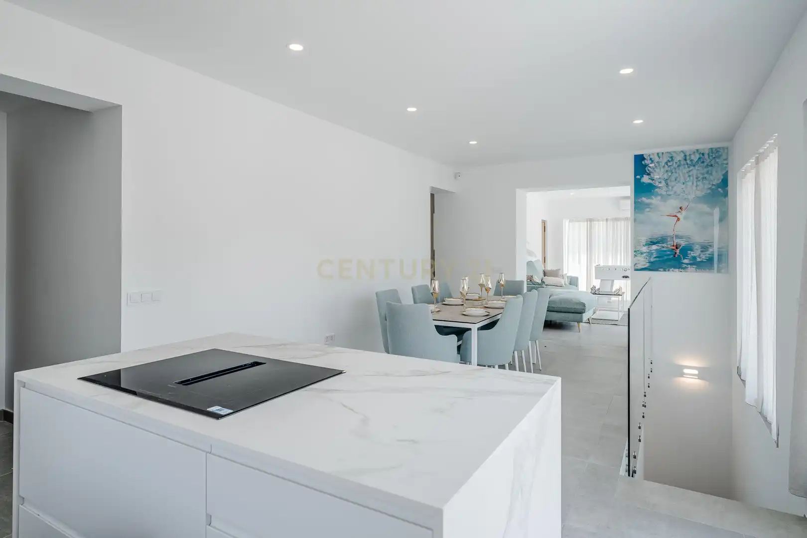 Menjador de Apartament en venda en Calpe / Calp amb Aire condicionat, Jardí privat i Traster