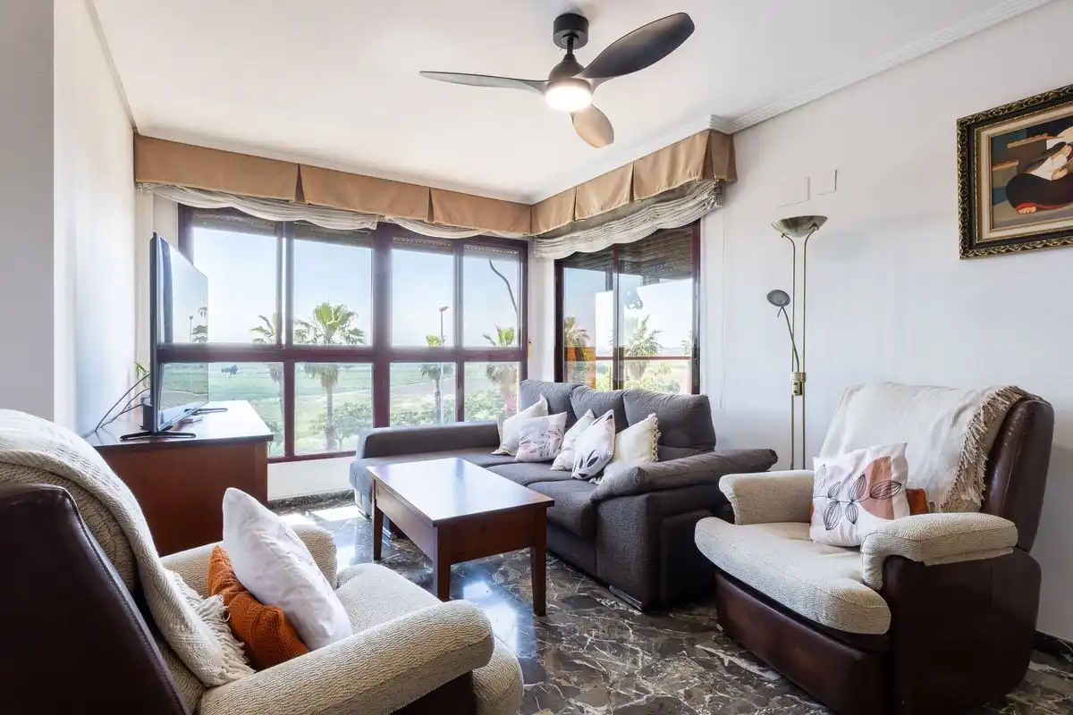 Sala de estar de Piso en venta en Valencia con Aire acondicionado, Calefacción y Jardín privado
