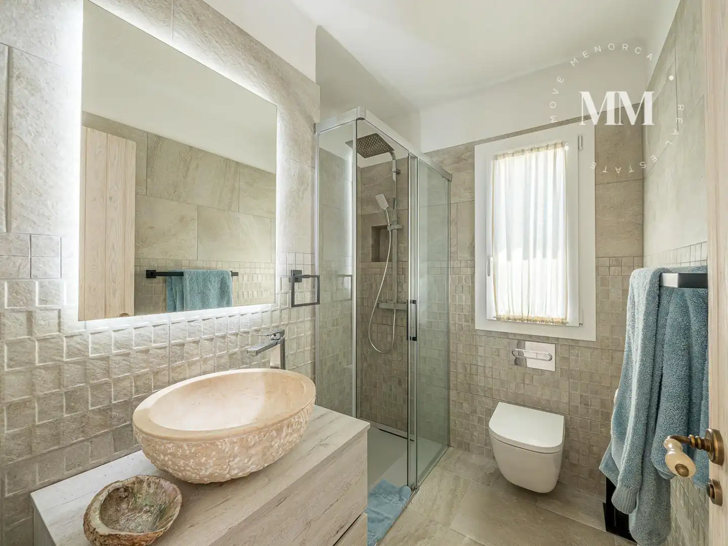 Baño de Casa o chalet en venta en Sant Lluís con Aire acondicionado, Calefacción y Jardín privado