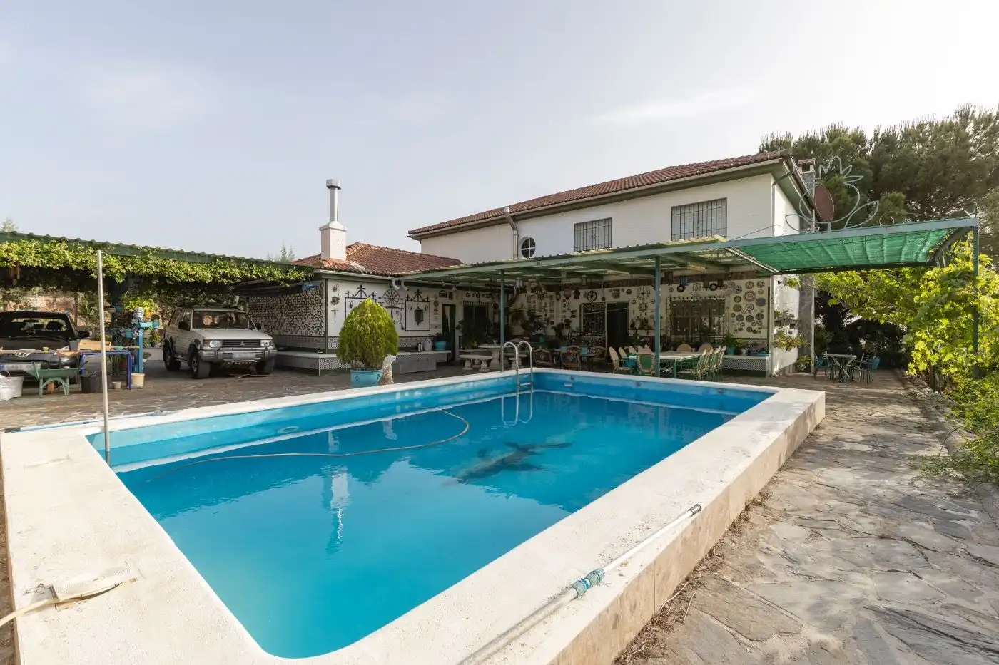 Schwimmbecken von Haus oder Chalet zum Verkauf in Víznar mit Klimaanlage, Heizung und Privatgarten