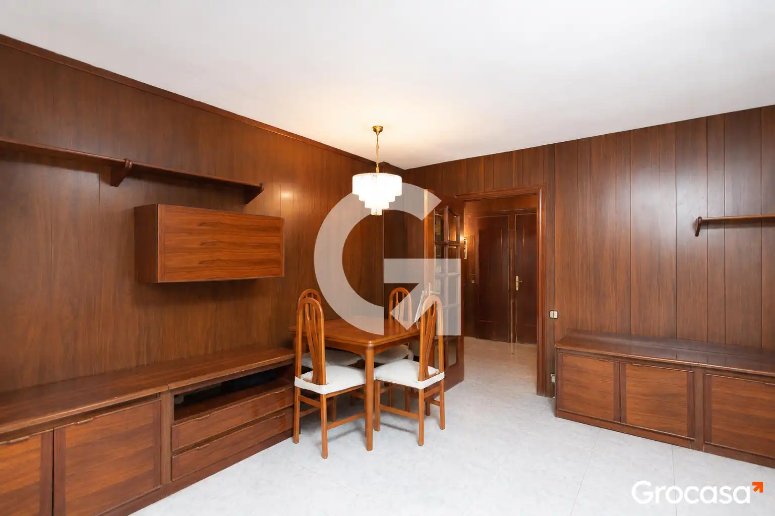 Dining room of Flat for sale in Cornellà de Llobregat  with Air Conditioner, Furnished and Oven