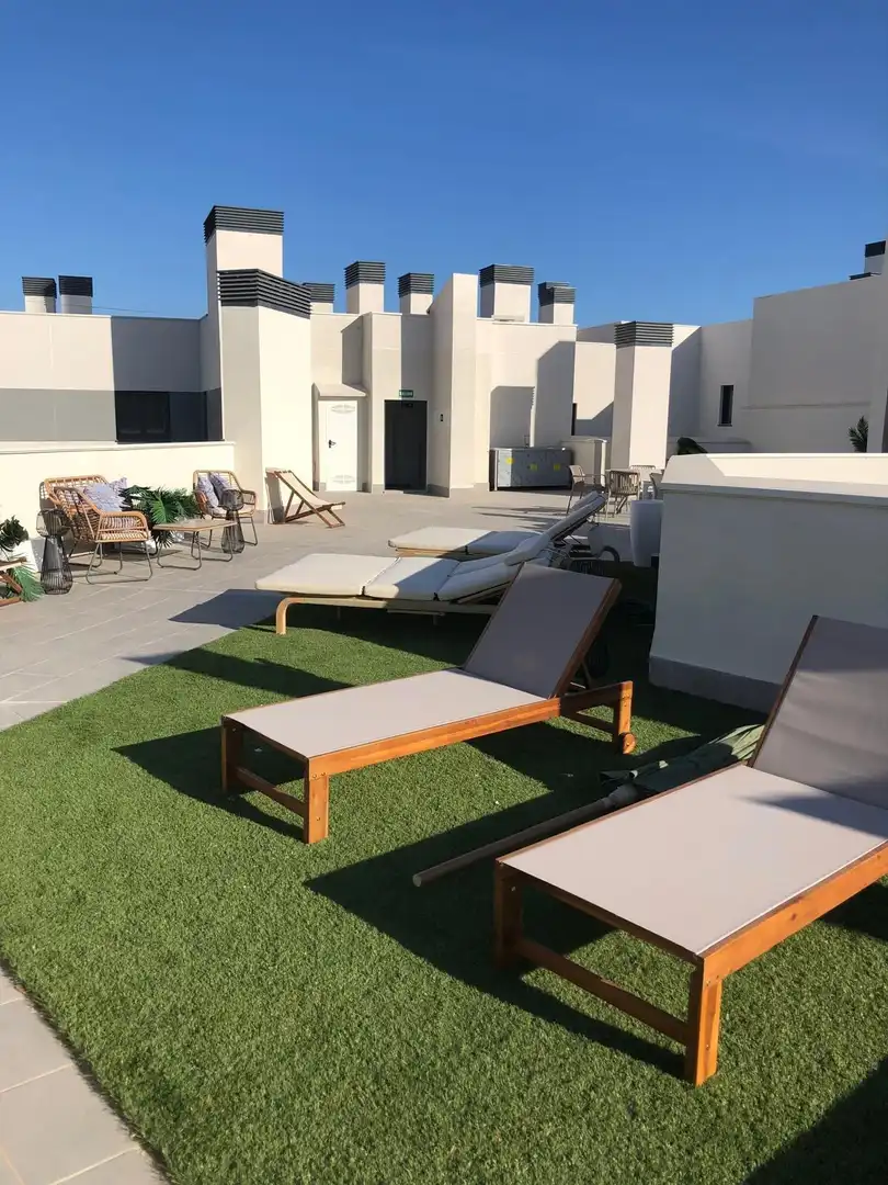 Terrace of Flat for rent in Mijas  with Air Conditioner, Heating and Private garden