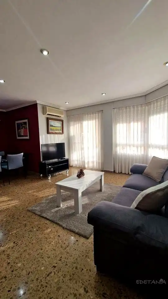 Sala d'estar de Pis de lloguer en Moncada amb Aire condicionat i Moblat