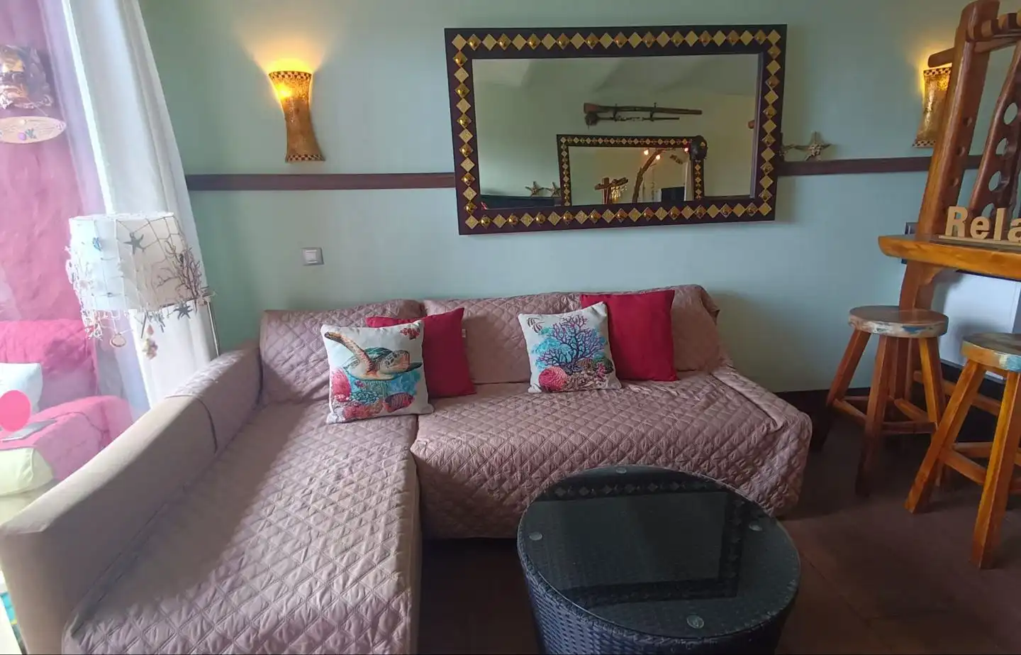 Living room of Ground floor for sale in San Bartolomé de Tirajana  with Air Conditioner, Terrace and Furnished
