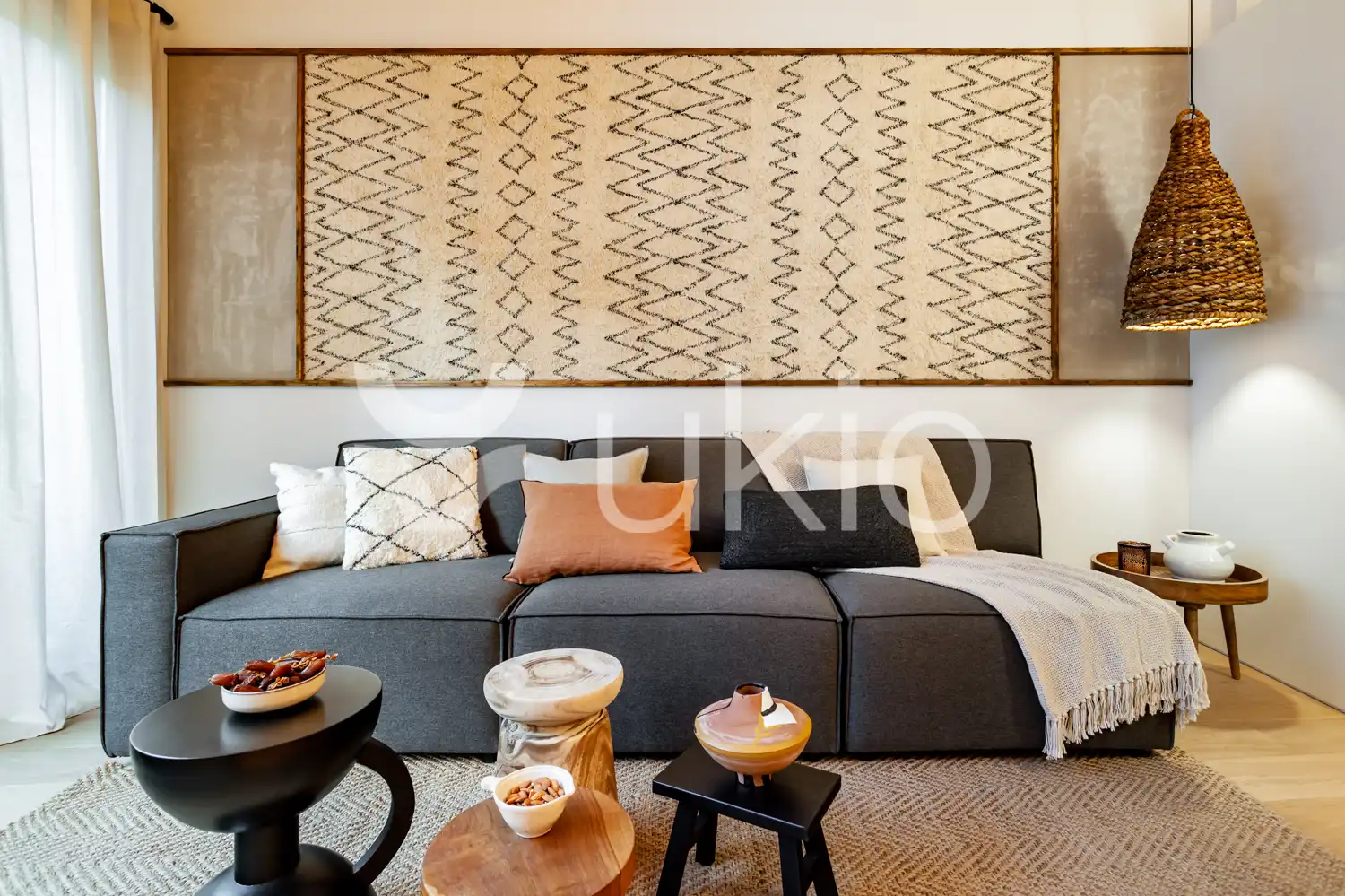 Sala d'estar de Apartament de lloguer en Barcelona amb Aire condicionat, Calefacció i Terrassa