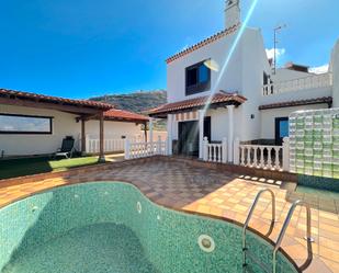 Exterior view of House or chalet for sale in El Sauzal  with Terrace, Storage room and Swimming Pool