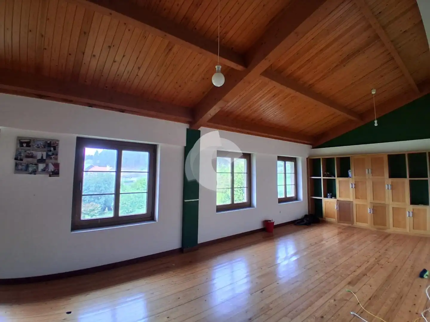 Sala de estar de Casa adosada en venta en Arteixo