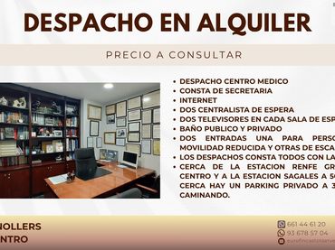 Oficina amb ascensor de lloguer a Avinguda Sant Esteve 54