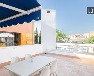 Terrace of Flat to rent in Badalona  with Air Conditioner, Heating and Furnished