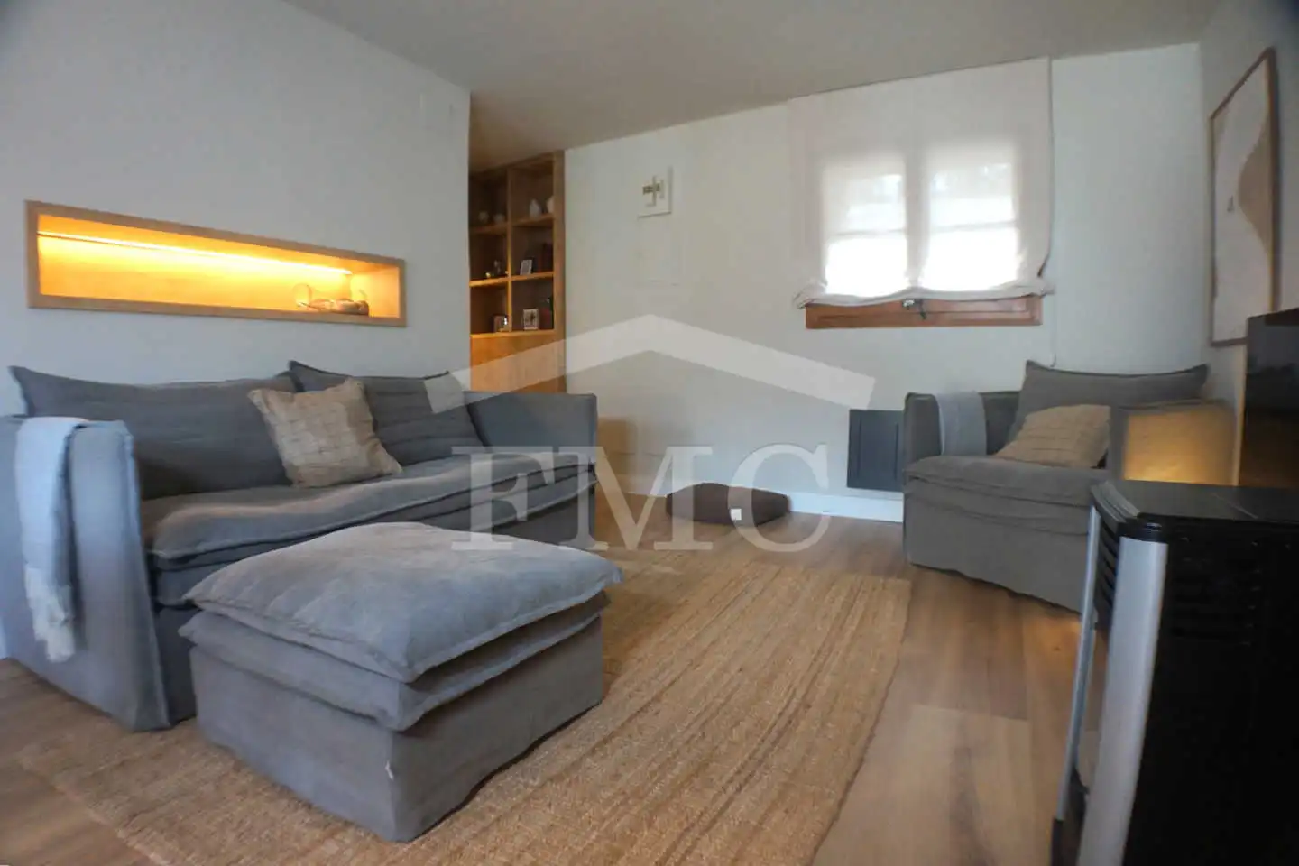 Wohnzimmer von Haus oder Chalet zur Miete in Saillagouse mit Heizung, Privatgarten und Parkett