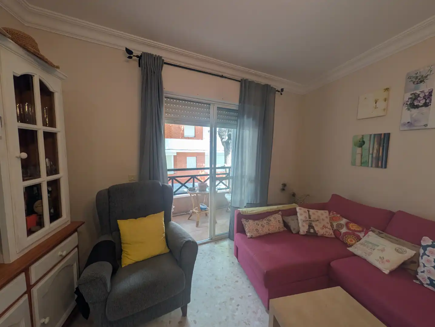 Sala de estar de Piso en venta en Punta Umbría con Terraza, Amueblado y Horno