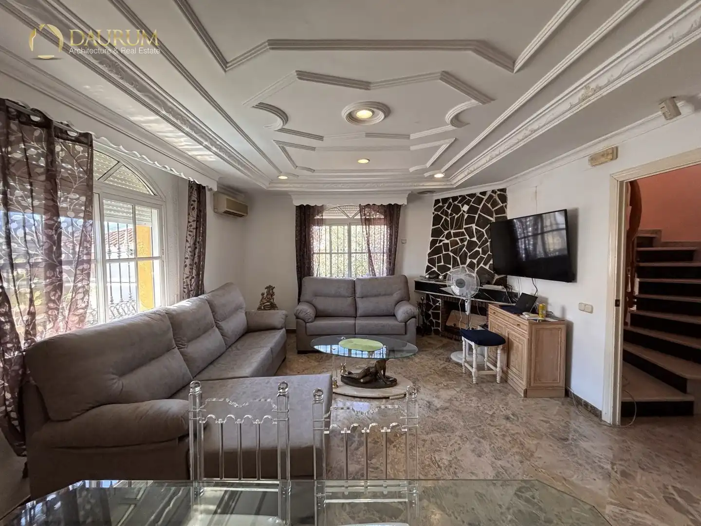 Sala de estar de Casa o chalet en venta en Alhaurín de la Torre con Aire acondicionado, Terraza y Trastero