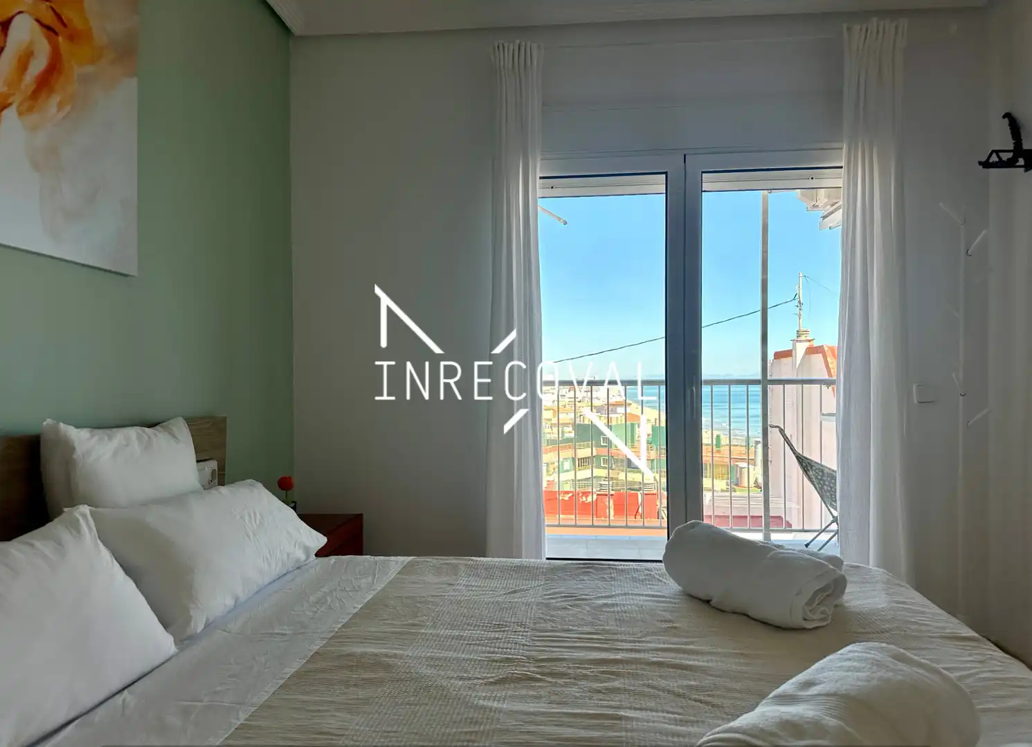 Dormitori de Apartament en venda en Sueca amb Aire condicionat, Terrassa i Moblat