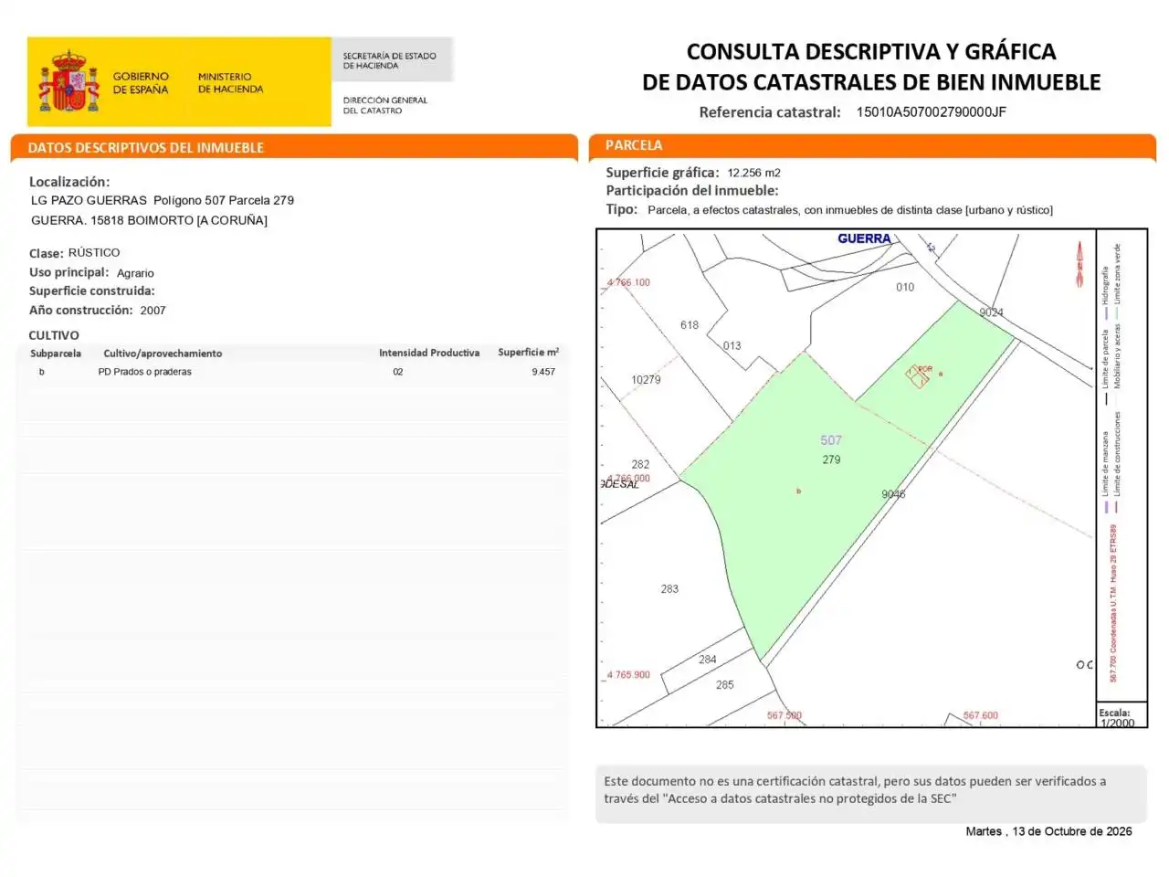 Außenansicht von Wohnung zum Verkauf in Boimorto, A Coruña