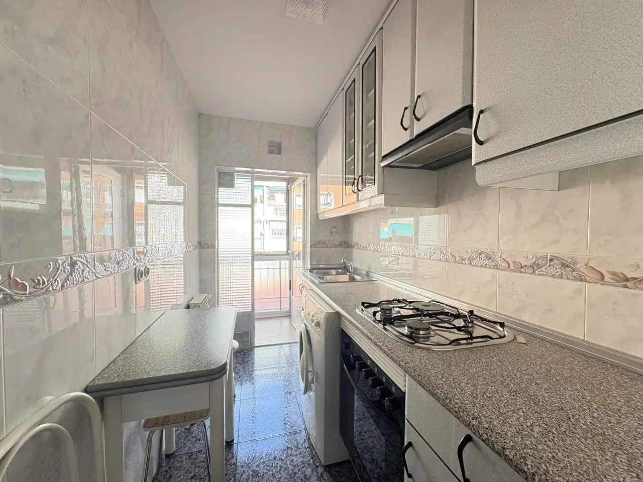 Kitchen of Flat for rent in Madrid  with Heating, Terrace and Furnished