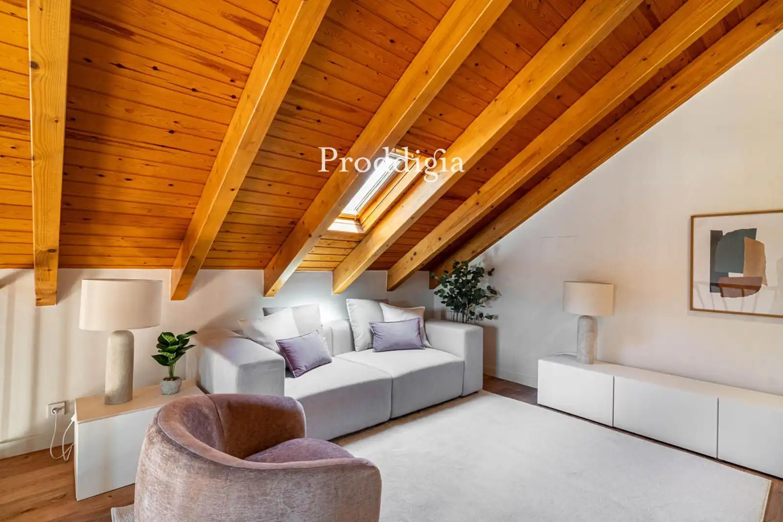Living room of Houses for rent in Sant Cugat del Vallès  with Air Conditioner, Swimming Pool and Alarm