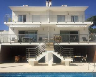 Exterior view of Single-family semi-detached for sale in L'Escala  with Air Conditioner, Terrace and Swimming Pool