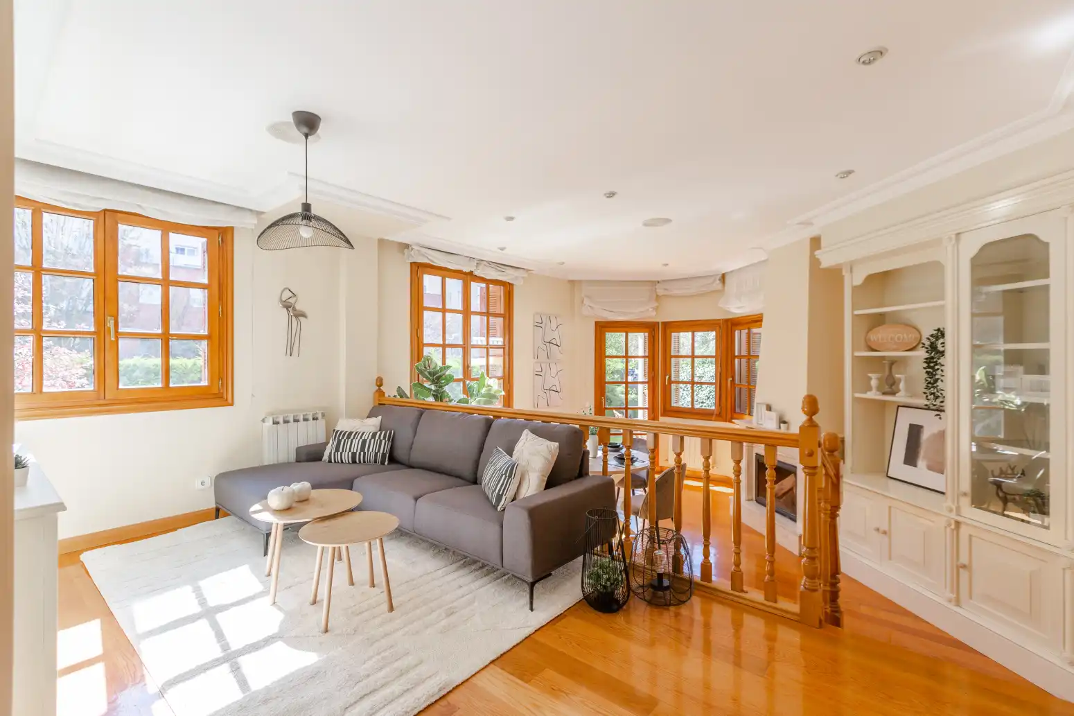 Sala de estar de Casa o chalet en venta en Zizur Mayor / Zizur Nagusia con Calefacción y Parquet