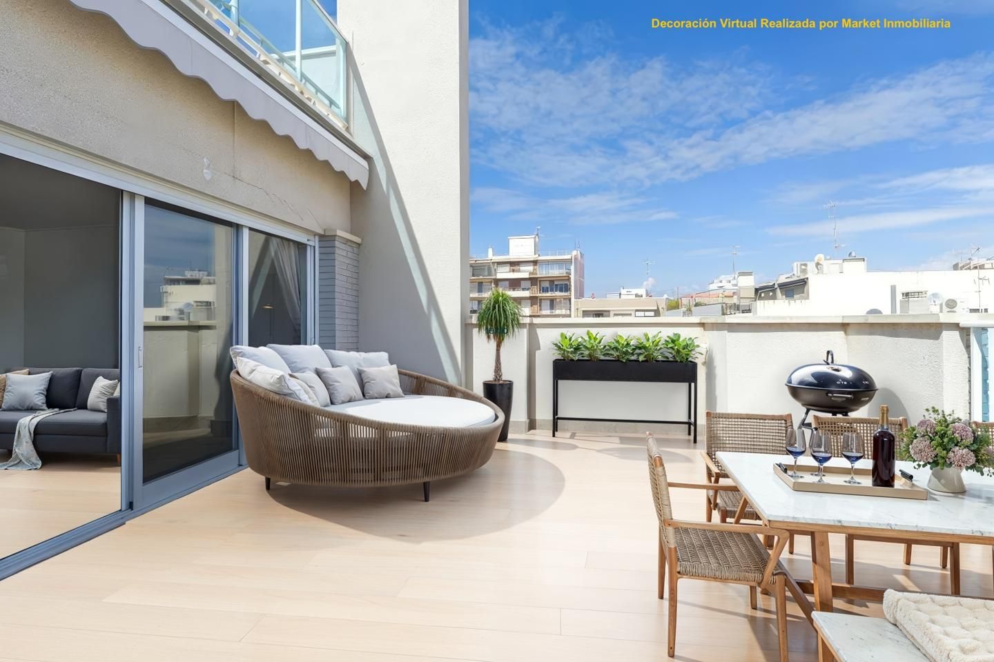 Terrace of Duplex for sale in Santa Pola  with Air Conditioner, Parquet flooring and Terrace