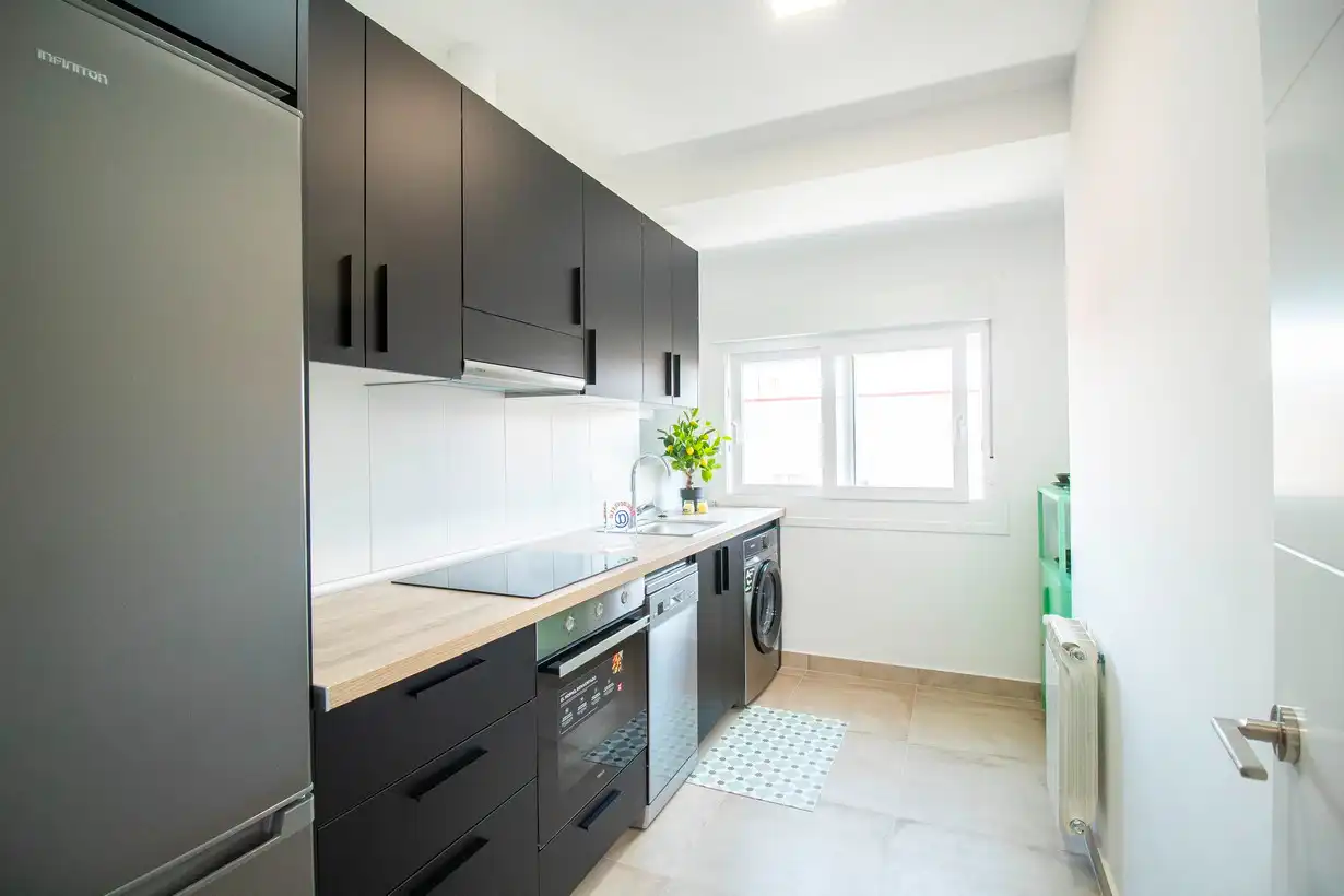 Cocina de Piso de alquiler en Madrid con Aire acondicionado, Calefacción y Terraza