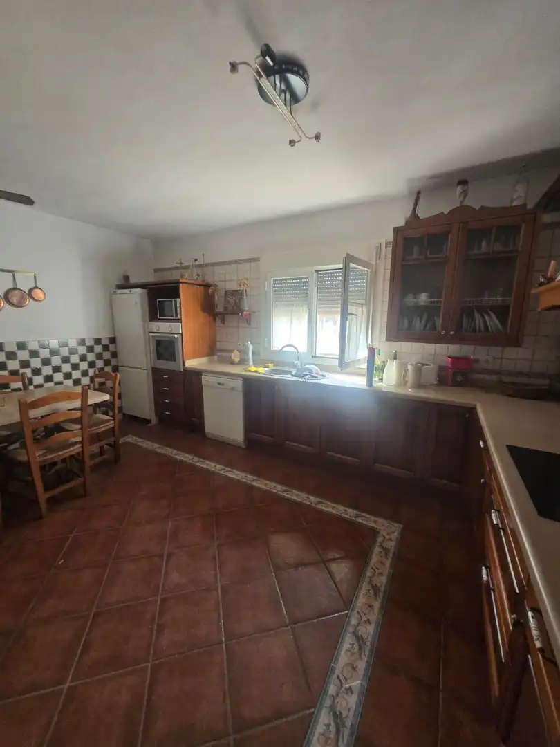 Cocina de Casa adosada en venta en Roquetas de Mar con Aire acondicionado, Jardín privado y Amueblado