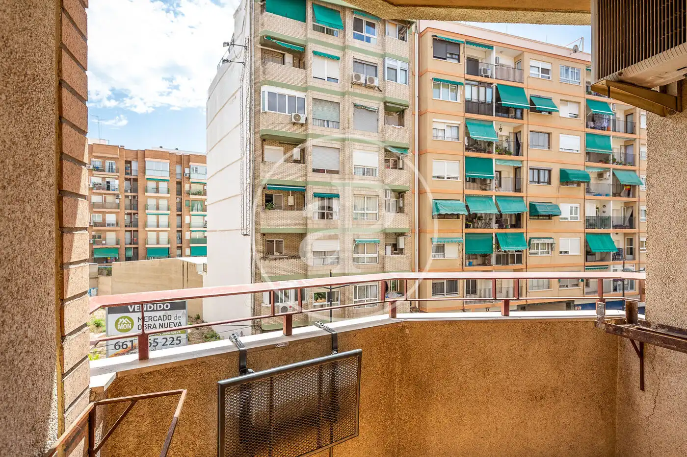 Terraza de Piso de alquiler en Valencia con Aire acondicionado, Calefacción y Amueblado