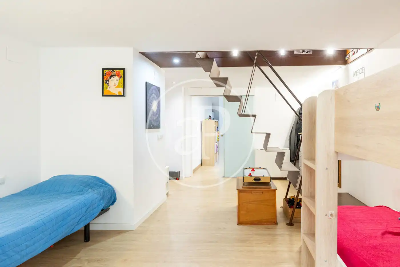 Schlafzimmer von Loft zum Verkauf in Barcelona mit Klimaanlage, Heizung und Terrasse