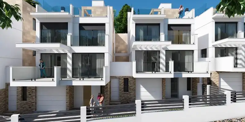Vista exterior de Casa adosada en venda en Nerja amb Terrassa, Traster i Balcó