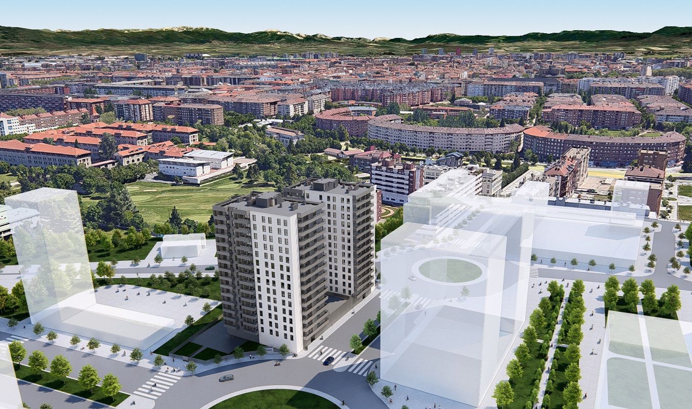 Vista exterior de Pis en venda en Vitoria - Gasteiz amb Terrassa