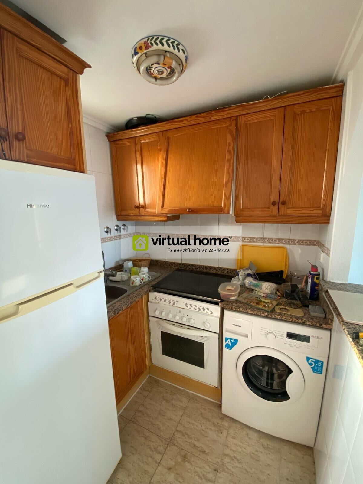 Cocina de Apartamento en venta en Villajoyosa / La Vila Joiosa con Aire acondicionado, Jardín privado y Terraza