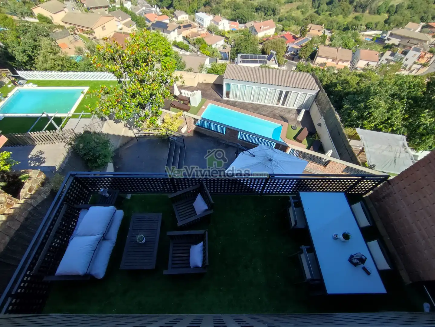 Terrassa de Casa o xalet en venda en Cervelló amb Aire condicionat, Calefacció i Jardí privat