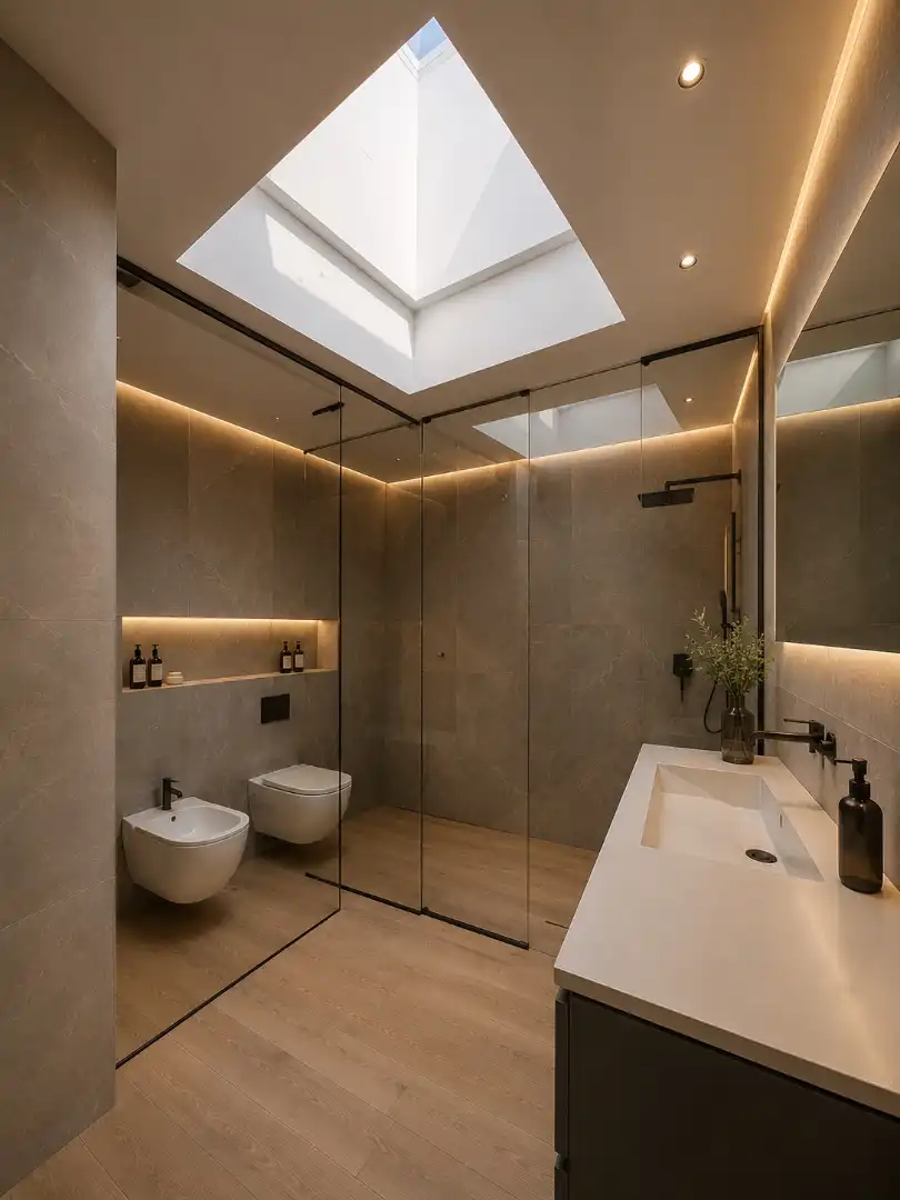 Baño de Casa adosada en venta en Boadilla del Monte con Aire acondicionado, Calefacción y Jardín privado