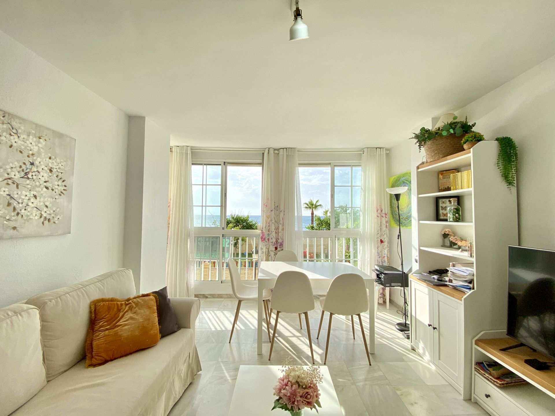 Living room of Apartment for sale in Manilva  with Terrace and Furnished
