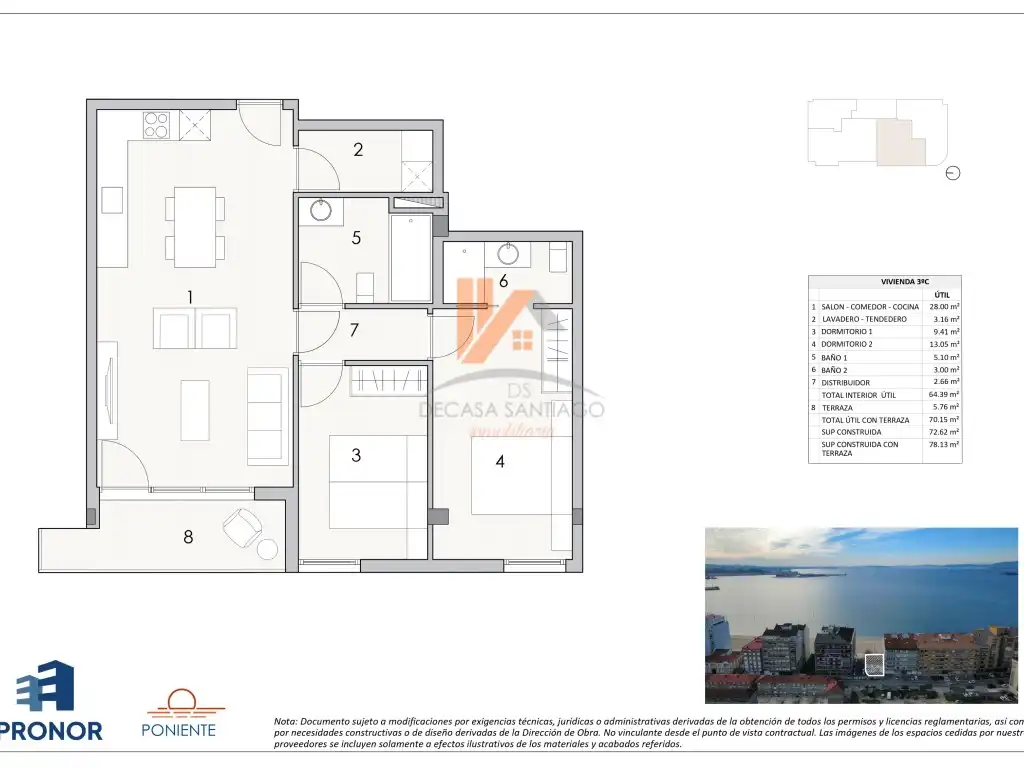 Piso con ascensor en venta en Avenida Rosalia De Castro, imagen 3