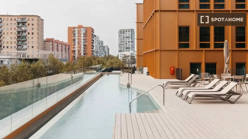 Terraza de Casa o chalet para compartir en Barcelona con Aire acondicionado, Terraza y Amueblado