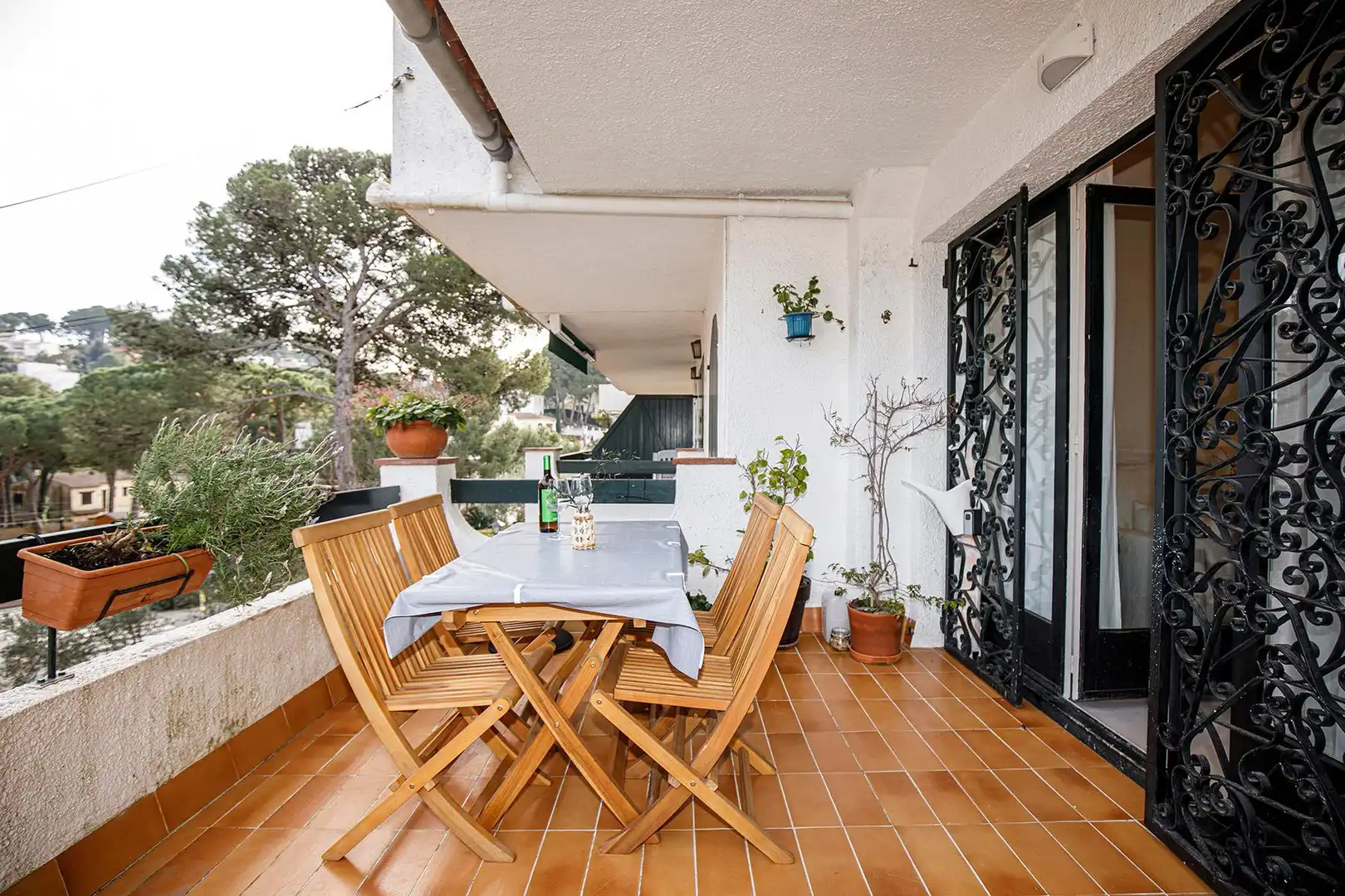Terraza de Apartamento de alquiler en Pals