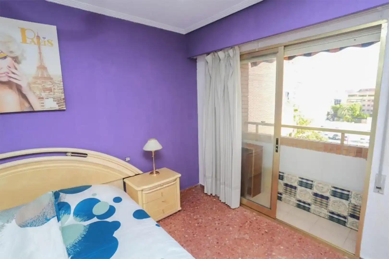 Dormitori de Apartament de lloguer en  Valencia Capital amb Aire condicionat