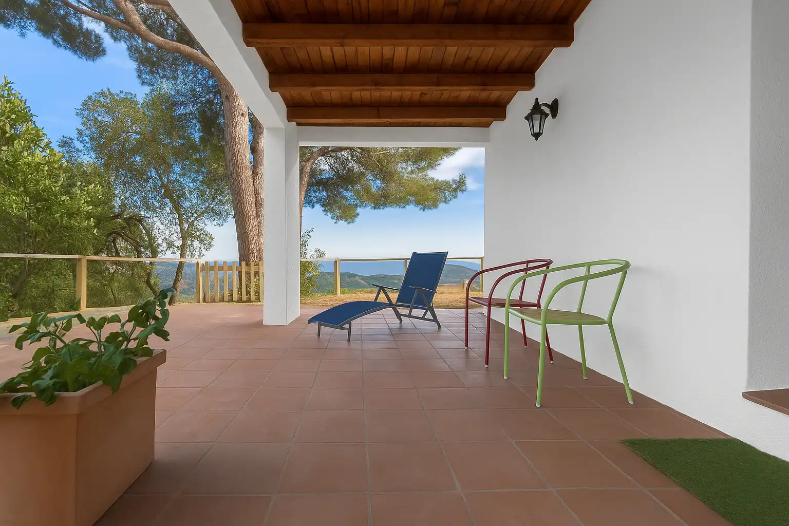 Terraza de Casa o chalet en venta en Sant Cebrià de Vallalta con Aire acondicionado, Calefacción y Jardín privado